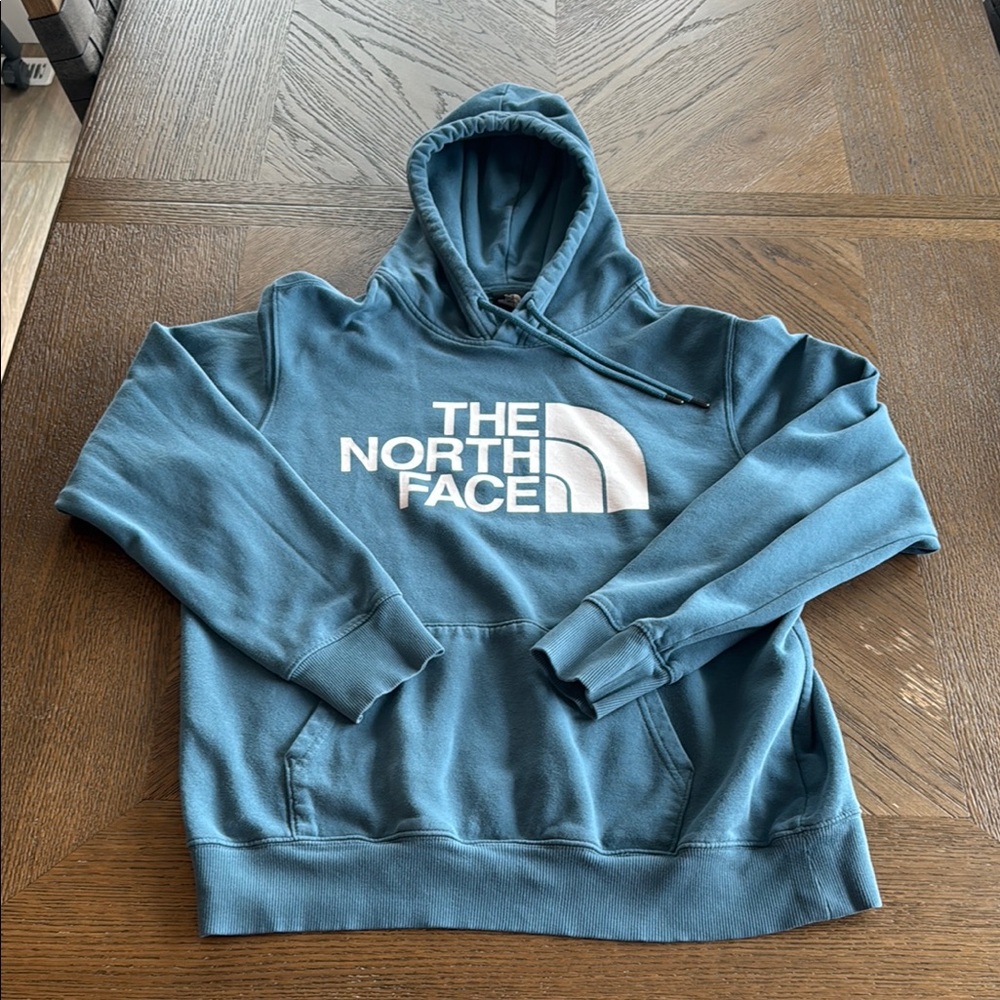 The North Face Teal Hoodie Large